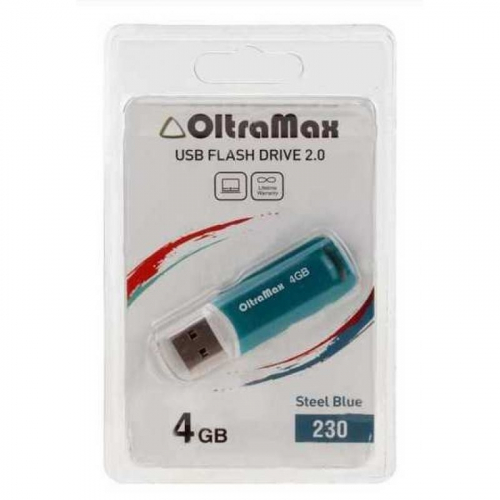 Флэш-диск USB OltraMax 4 GB 230 синий