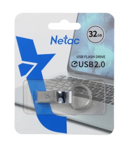 Флэш-диск USB Netac 32 GB U275 серебристый