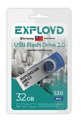 Флэш-диск USB Exployd 32 GB 530 синий