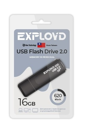 Флэш-диск USB Exployd 16 GB 620 черный