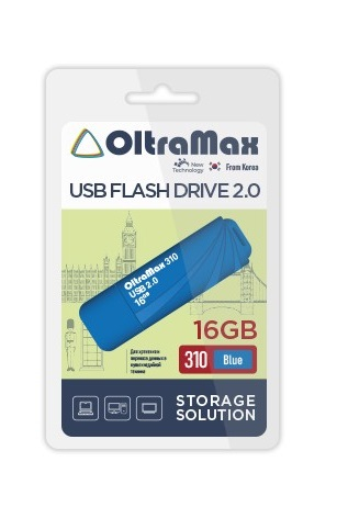 Флэш-диск USB OltraMax 16 GB 310 синий