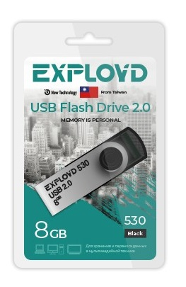 Флэш-диск USB Exployd 8 GB 530 черный