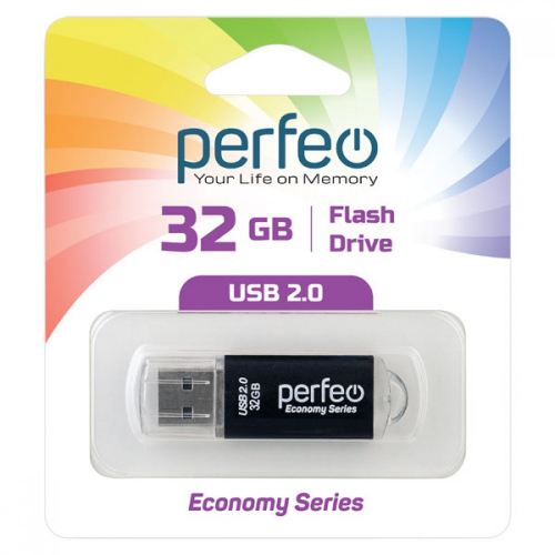 Флэш-диск USB Perfeo 32 GB E01 black