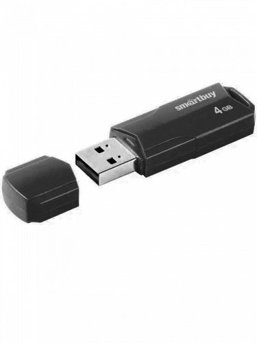 Флэш-диск USB SmartBuy 4 GB CLUE Black