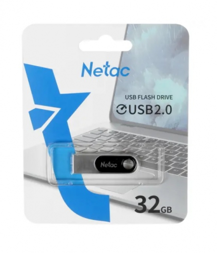 Флэш-диск USB Netac 32 GB U278 черно-серебристый