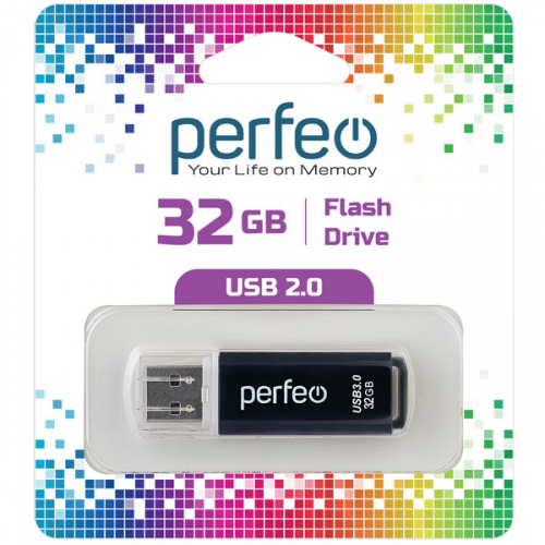 Флэш-диск USB Perfeo 32 GB C13 black