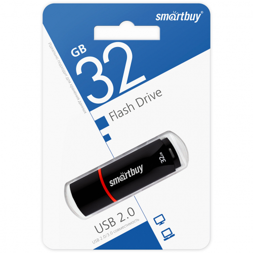 Флэш-диск USB SmartBuy 32 GB Crown Black