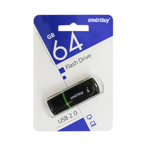 Флэш-диск USB SmartBuy 64 GB Paean Black