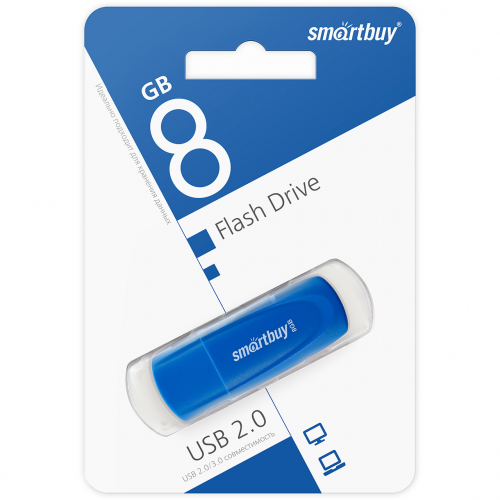 Флэш-диск USB SmartBuy 8 GB Scout Blue