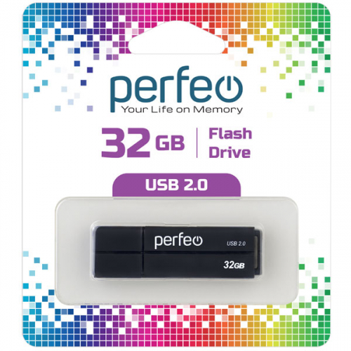 Флэш-диск USB Perfeo 32 GB C01G2 black