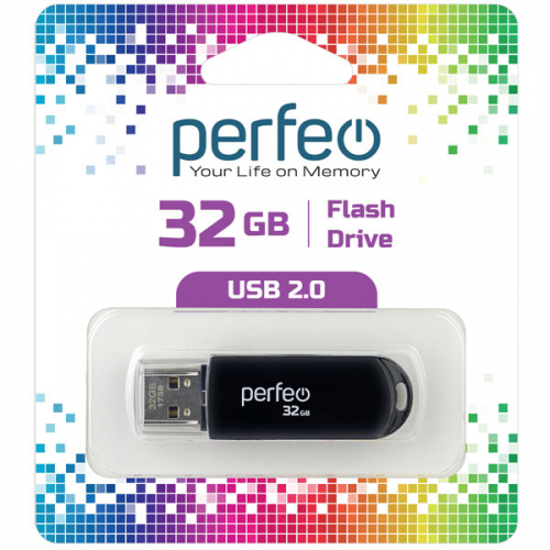 Флэш-диск USB Perfeo 32 GB C03 black