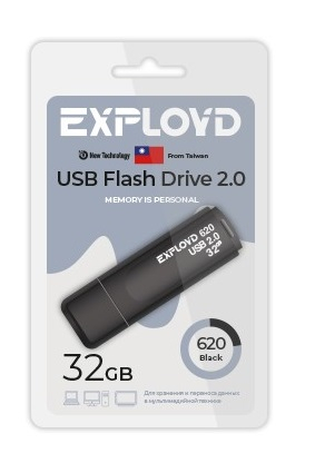 Флэш-диск USB Exployd 32 GB 620 черный