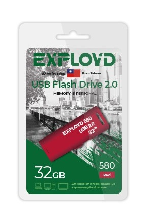 Флэш-диск USB Exployd 32 GB 580 красный