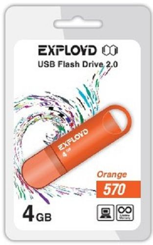 Флэш-диск USB Exployd 4 GB 570 оранжевый