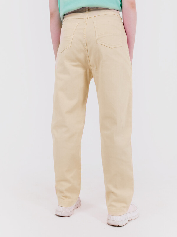 102479_OLG Джинсы mom fit для девочки песочный (вар.1)