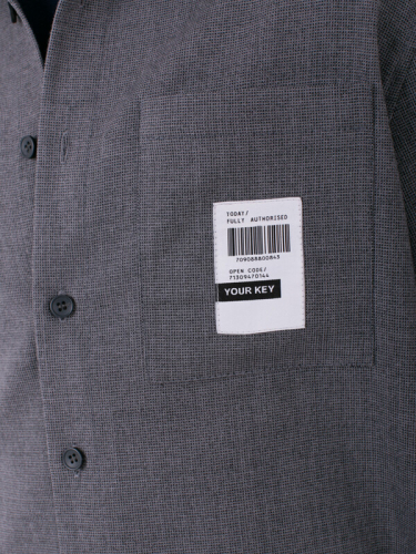 102054_OLB Рубашка для мальчика серый (вар.2)