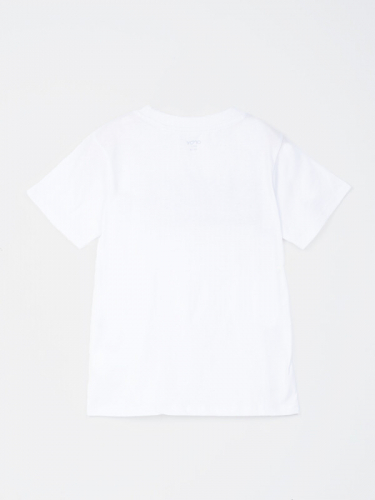 102547_OLB Комплект(футболка, шорты) для мальчика белый//серый меланж (вар.1)