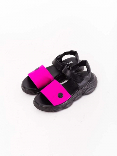 102155DH_OAG Туфли для девочки розовый/черный (вар.1)