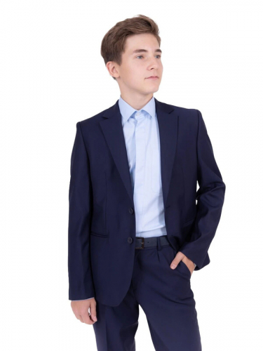 Пиджак для мальчика синий (вар.4)