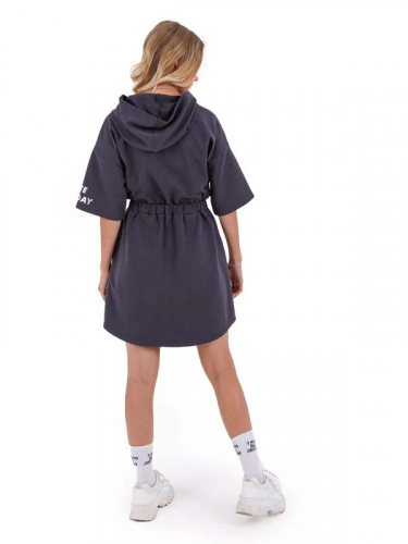 101695_OLG Платье для девочки антрацит (вар.1)
