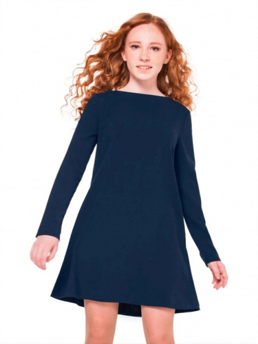 100954_OLG Платье для девочки синий (вар.1)
