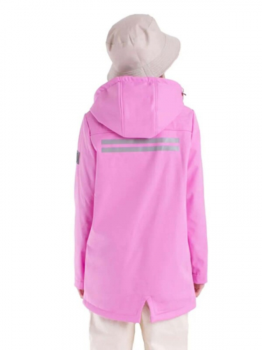 101633_OOG Куртка для девочки розовая фуксия/белый (вар.1)