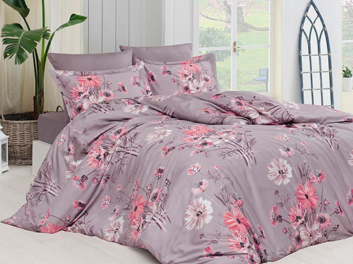 Постельное бельё First Choice Cotton Satin Sanya Leylak