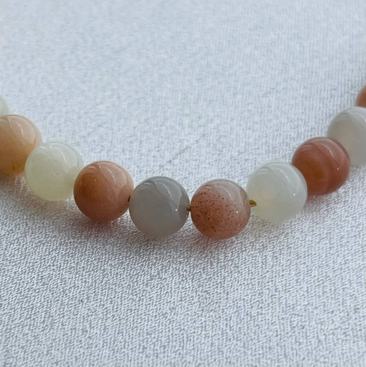 Радуга Самоцветов Браслет из Лунного камня микс