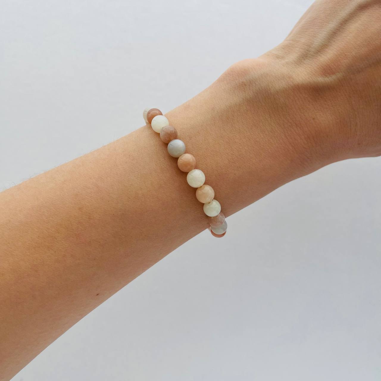 Радуга Самоцветов Браслет из Лунного камня микс