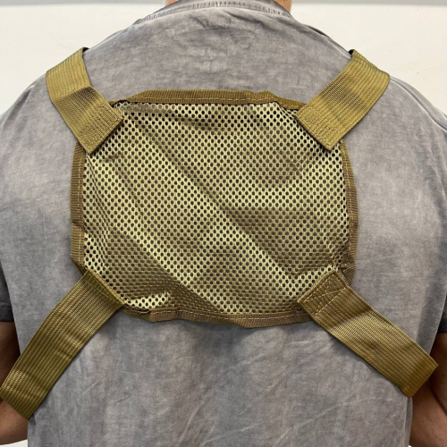 Мужская текстильная нагрудная сумка-бронежилет 114-2(1)