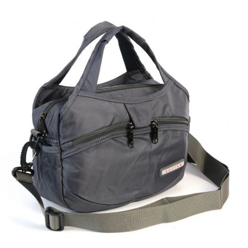 Маленькая спортивная текстильная сумка 20812 Грей