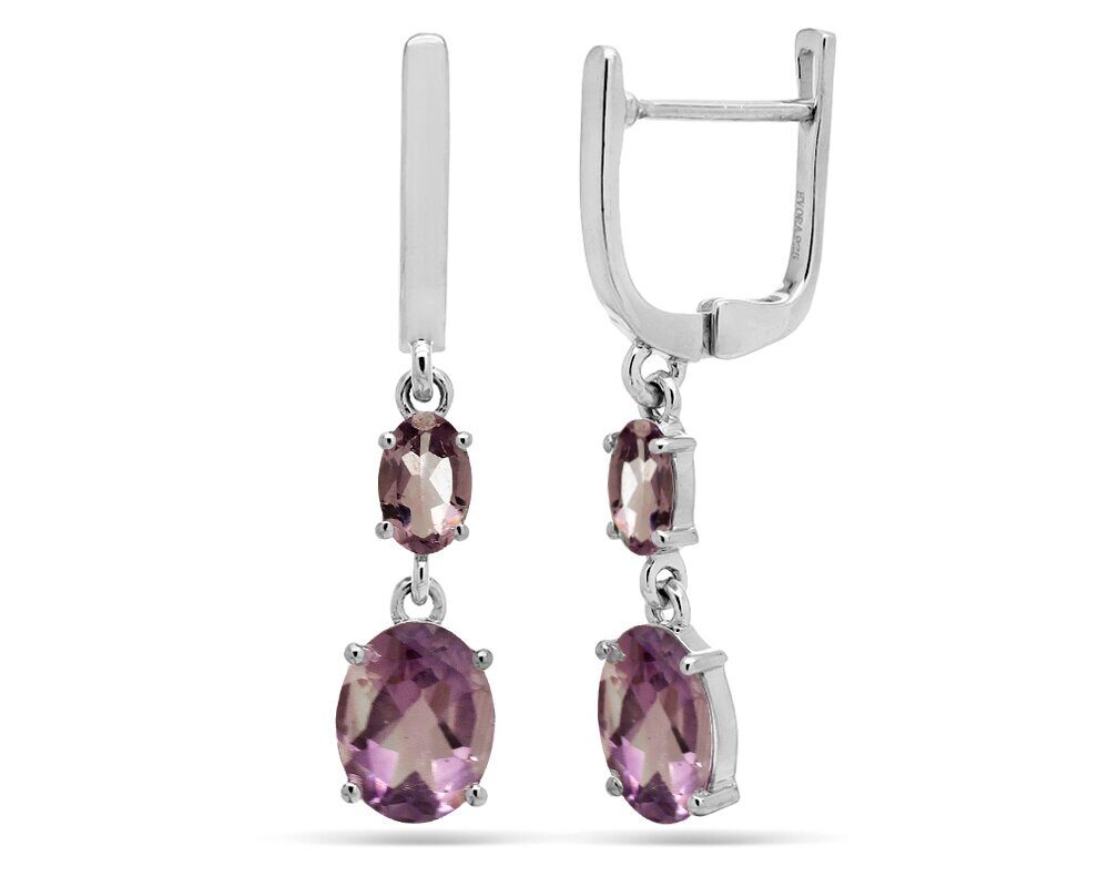 Серьги из серебра аметист, Вивьен