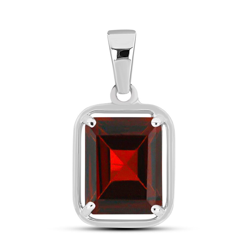 Подвеска из серебра гранат, Астра2