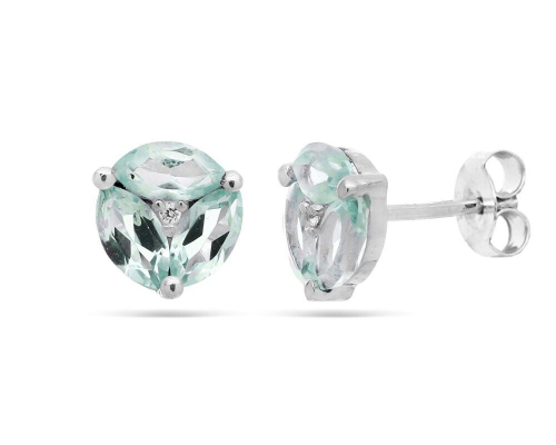 Серьги из серебра топаз, Сандра