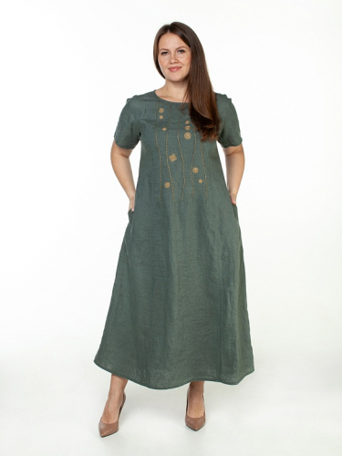 платье 3551 зеленый