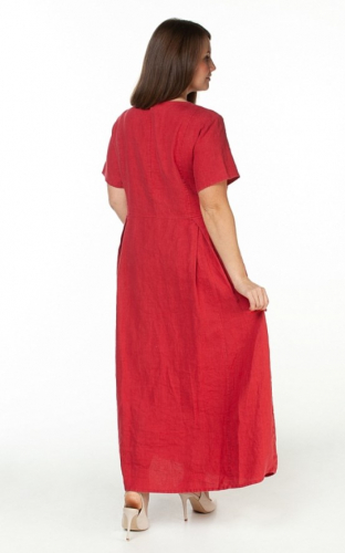 платье 3523 красный; морская волна