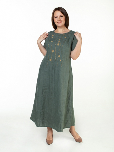 платье 3551 зеленый