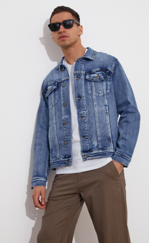 Куртка джинсовая мужская F311-1296 синяя