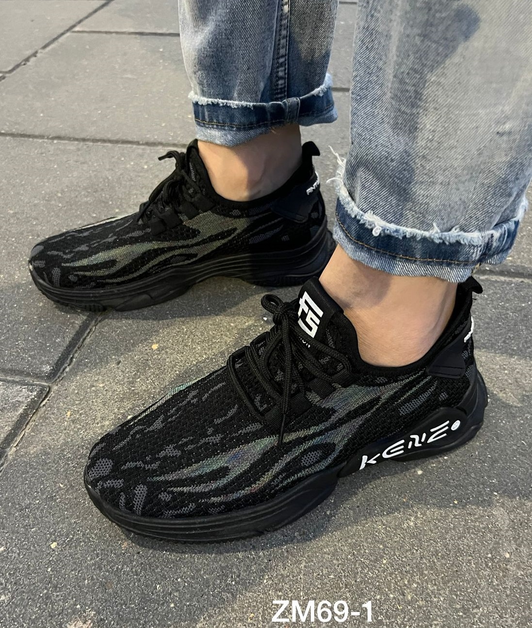 Романтик ZM69-1 Кроссовки чер текстиль