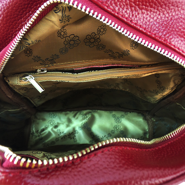 СКИДКА. Borgo Antico. Рюкзак кожаный. 6021 red wine