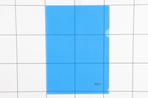 Папка-уголок А4, 0,18мм синяя Hatber AG4 00102