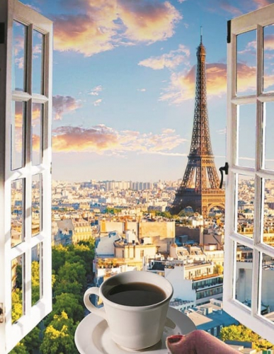 Картина по номерам 40х50 - Окно в Париж