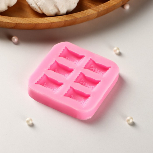 Молд Sweet, 6×6×1 см, цвет розовый
