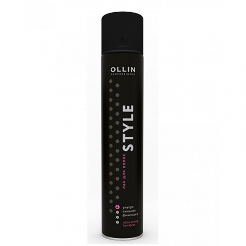 OLLIN STYLE Лак для волос экстрасильной фиксации, 450 мл
