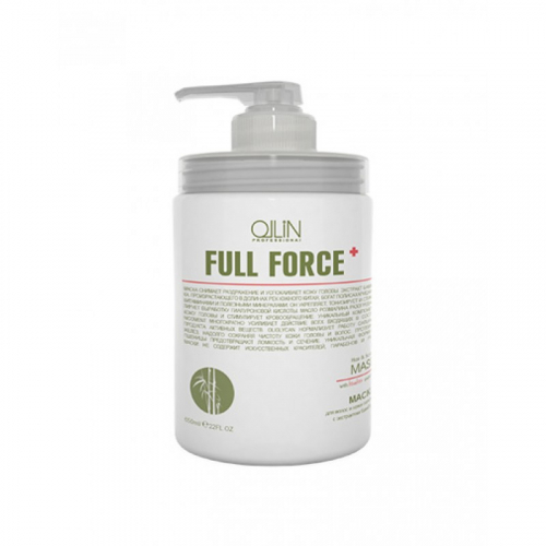 OLLIN FULL FORCE Маска для волос и кожи головы с экстрактом бамбука, 650 мл