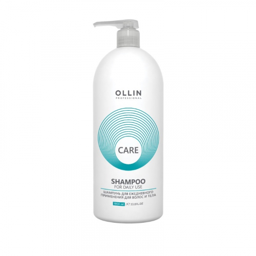 OLLIN CARE Шампунь для ежедневного применения для волос и тела, 1000 мл.