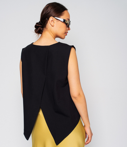 Блуза #КТ2252, чёрный