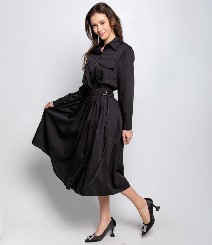 Ст.цена 1180руб.Платье #КТ8517, чёрный