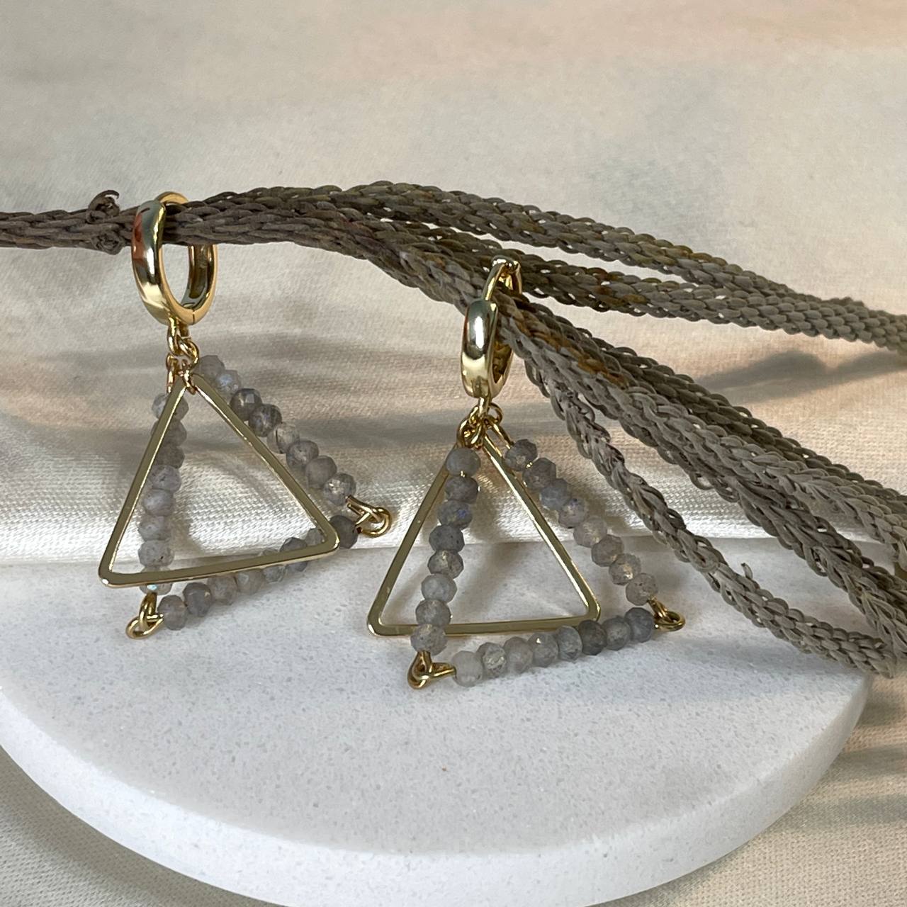 Радуга Самоцветов Серьги из Лабрадора