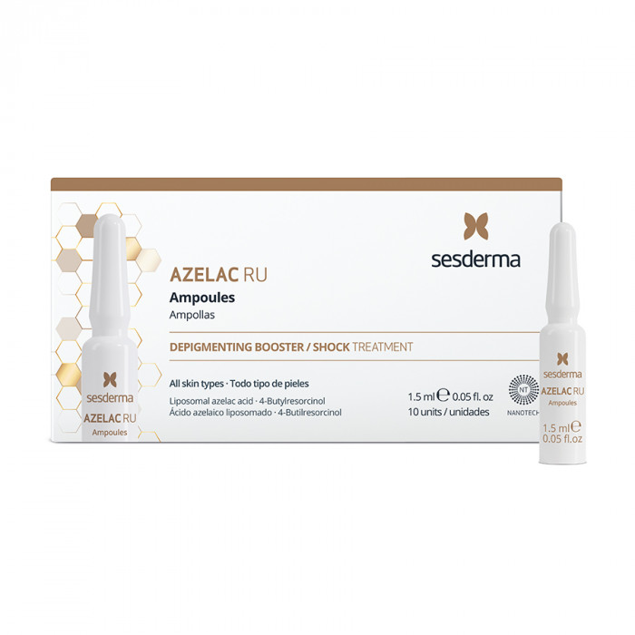 SESDERMA Средство в ампулах депигментирующее / AZELAC RU Ampoules 10 шт. по 1,5 мл